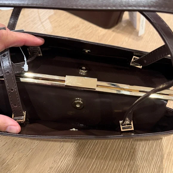 Verafied Chocolate Eclair Bag 3-in-1 Clutch, Shoulder Bag, Top Handle Bag - Picture 7 of 7